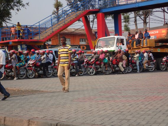 Kreuzung in Goma